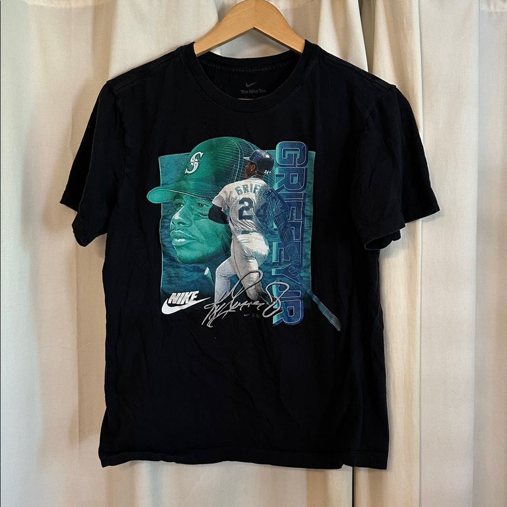 Nike Black and Blue Griffey Graphic Tee